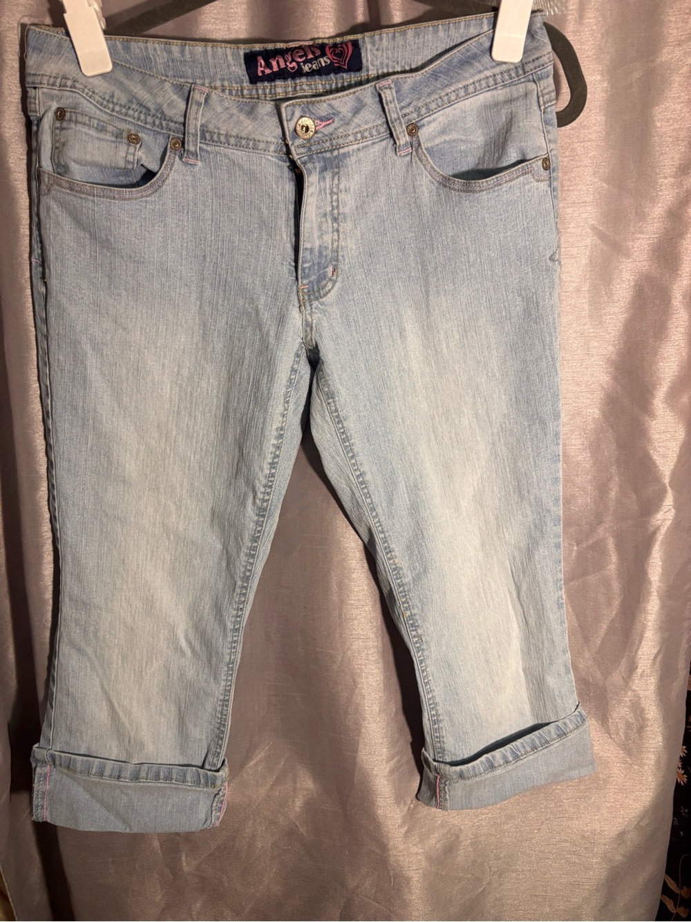 Angels Jeans Light Blue Ankle Crop Denim